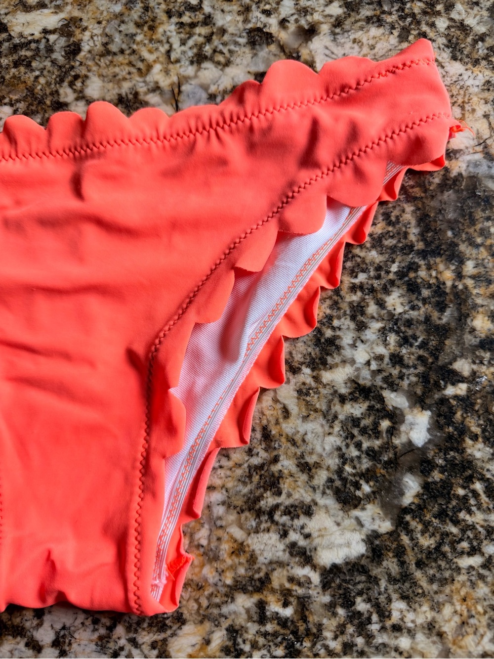 FREE with purchase of non-discounted item: Gabi Orange Scallop Edge Bikini, Sz S - Picture 8 of 16